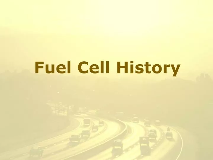 fuel cell history