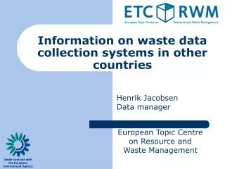 Information on waste data collection systems in other countries