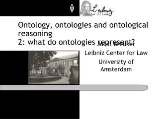 Ontology, ontologies and ontological reasoning 2: what do ontologies represent?