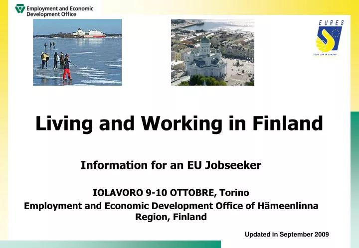 living and working in finland