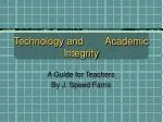 Technology and Academic Integrity - slide 1