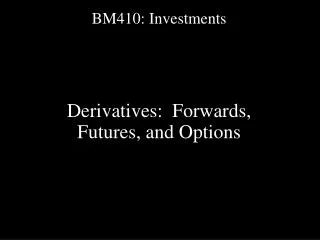 BM410: Investments