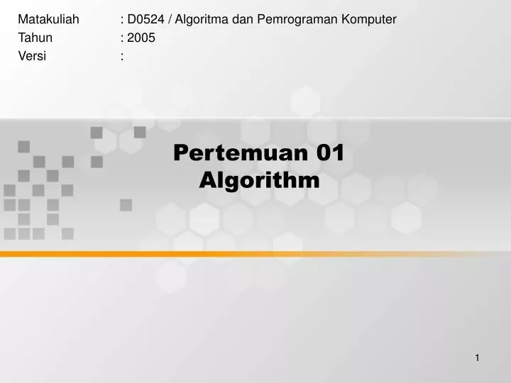 pertemuan 01 algorithm