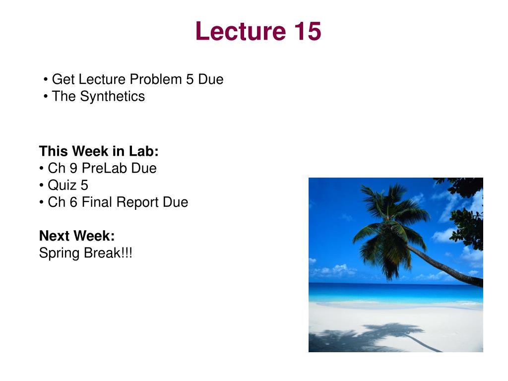 PPT - Lecture 15 PowerPoint Presentation, free download - ID:665316
