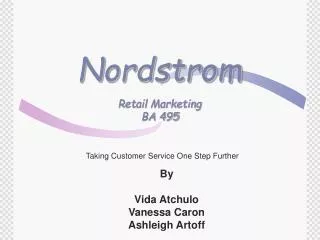 Nordstrom Retail Marketing BA 495