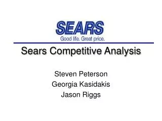 Sears Competitive Analysis