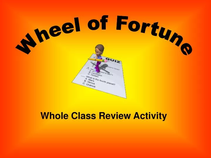 whole class review activity