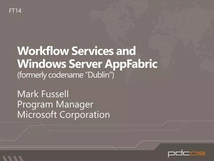workflow services and windows server appfabric formerly codename dublin