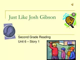 Just Like Josh Gibson