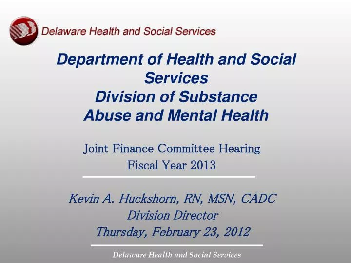 department of health and social services division of substance abuse and mental health