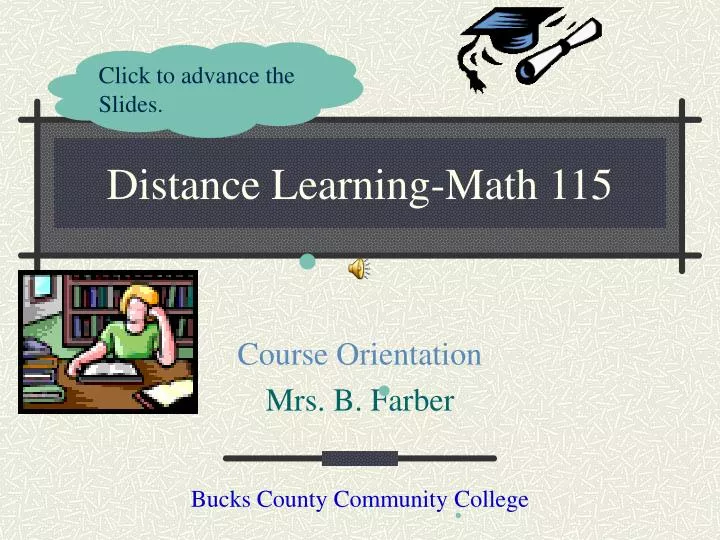 distance learning math 115