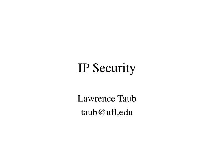 ip security