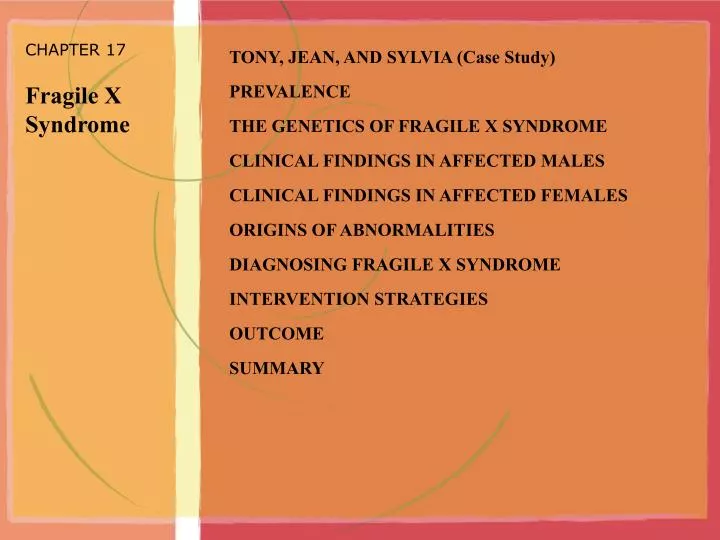 chapter 17 fragile x syndrome