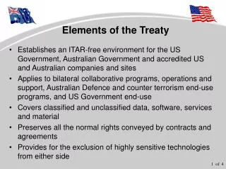 Elements of the Treaty