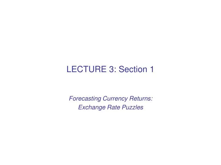 lecture 3 section 1