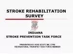 STROKE REHABILITATION SURVEY - slide 1