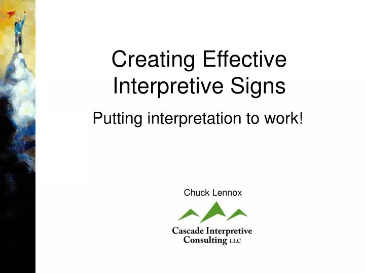 creating effective interpretive signs