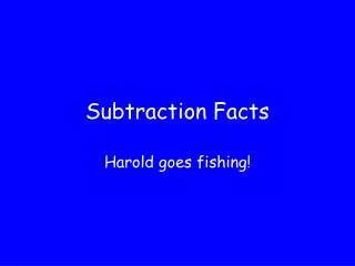 subtraction facts