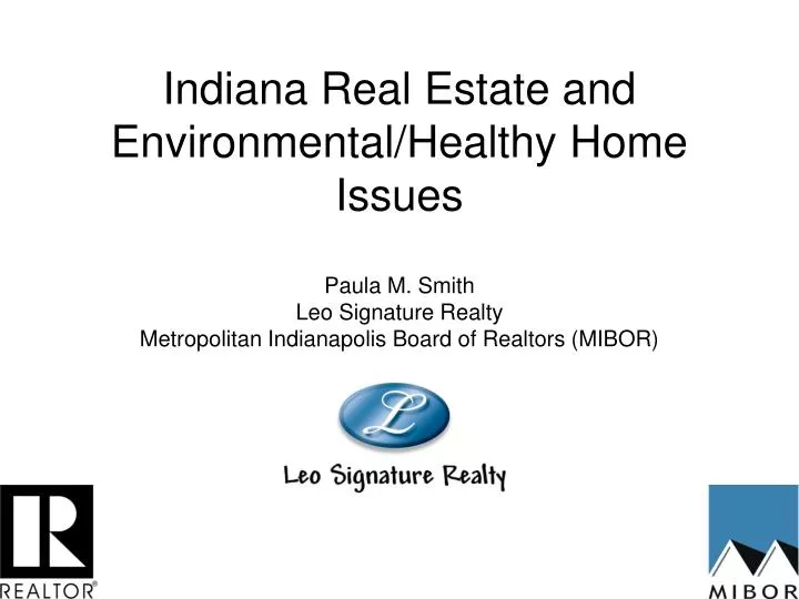 indiana real estate and environmental healthy home issues