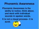 Phonemic Awareness - slide 1