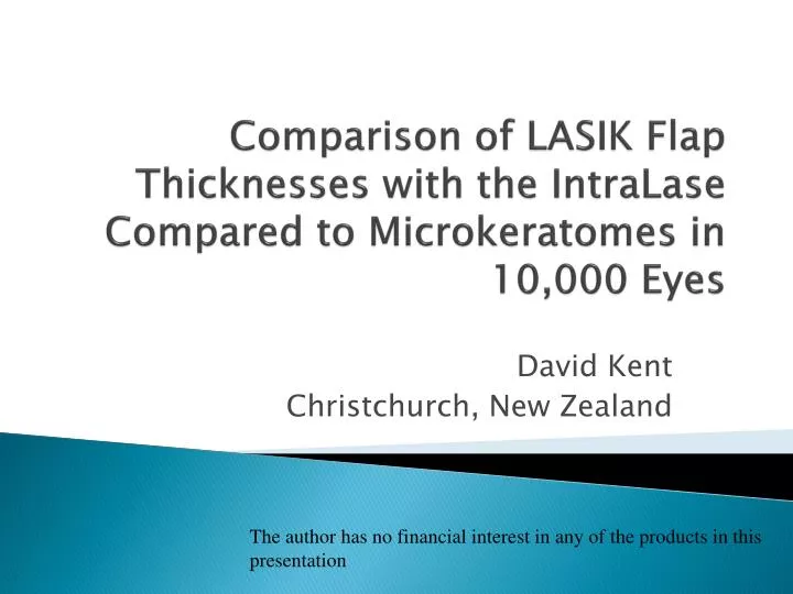 comparison of lasik flap thicknesses with the intralase compared to microkeratomes in 10 000 eyes