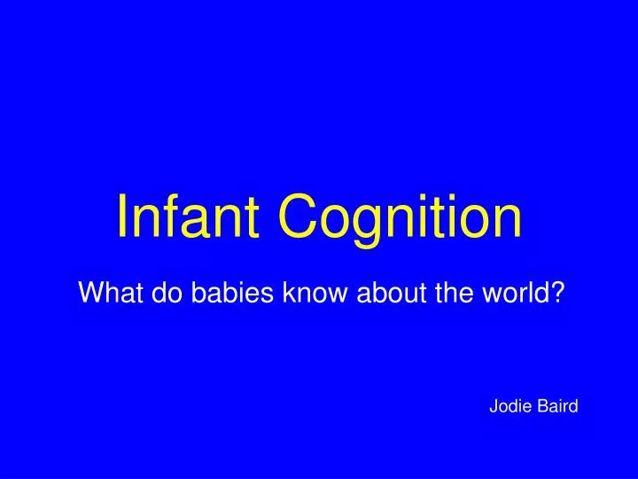 infant cognition