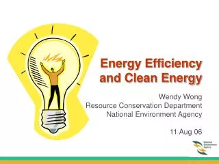 Energy Efficiency and Clean Energy