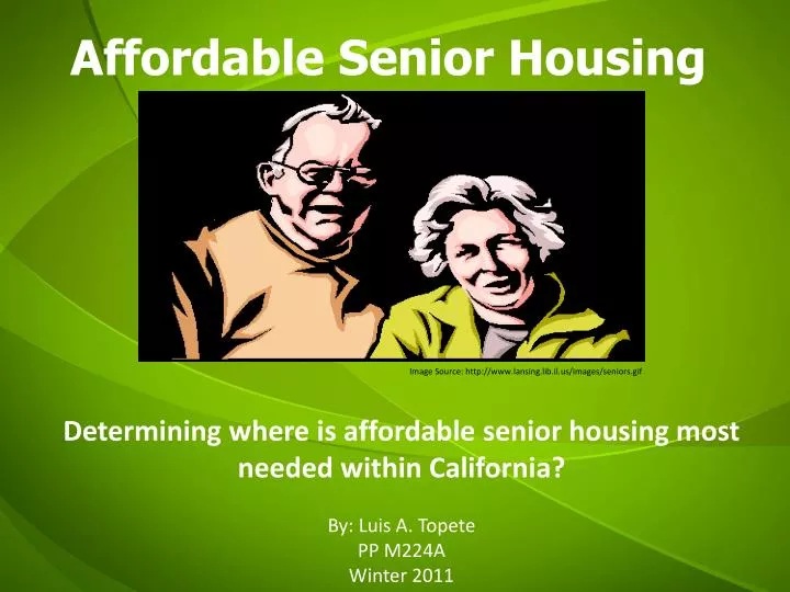 affordable senior housing