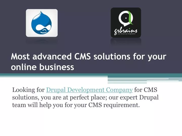 most advanced cms solutions for your online business