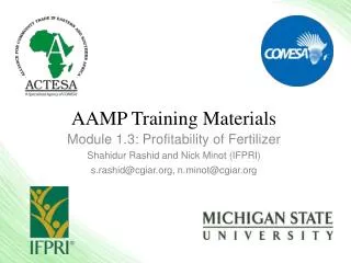 AAMP Training Materials