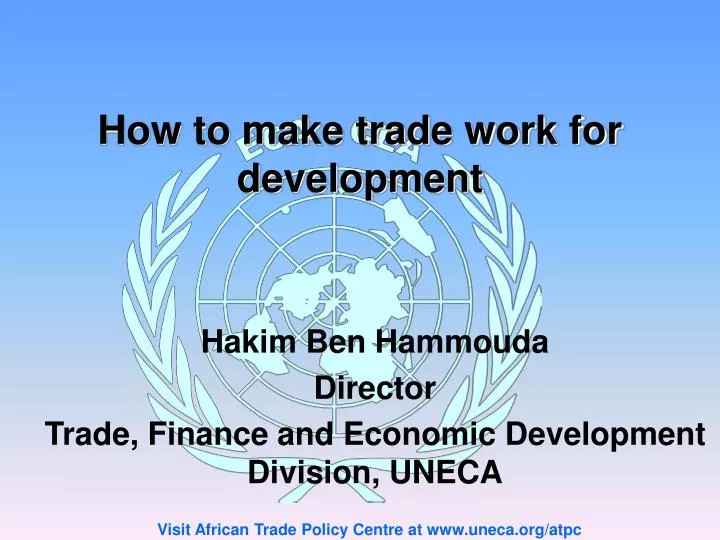 how to make trade work for development