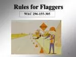 Rules for Flaggers - slide 1