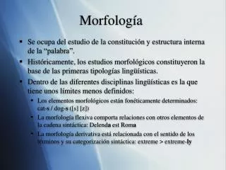 morfolog a