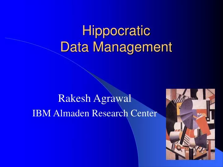hippocratic data management