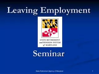 Leaving Employment Seminar