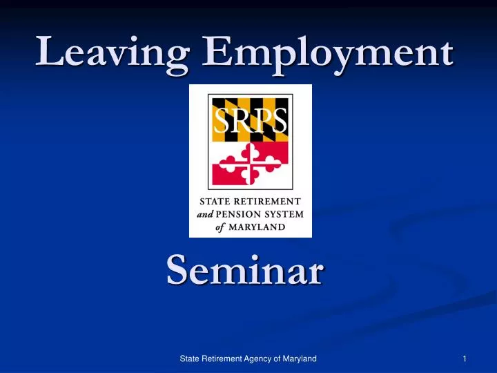 leaving employment seminar