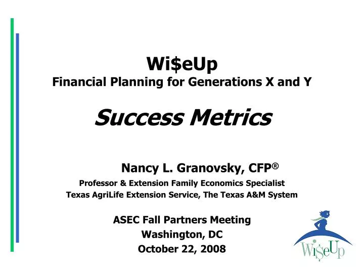 wi eup financial planning for generations x and y success metrics
