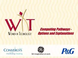 Computing Pathways - Options and Explanations