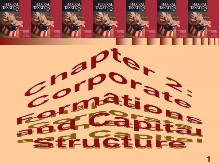 chapter 2 corporate formations and capital structure