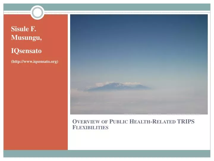 overview of public health related trips flexibilities