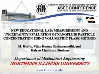 NEW EDUCATIONAL LAB: MEASUREMENT AND UNCERTAINTY EVALUATION OF NANOFLUID PARTICLE CONCENTRATION USING VOLUMETRIC FLASK M
