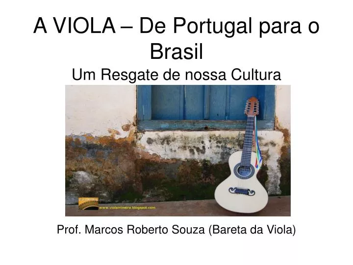a viola de portugal para o brasil