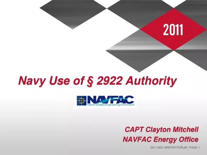 navy use of 2922 authority