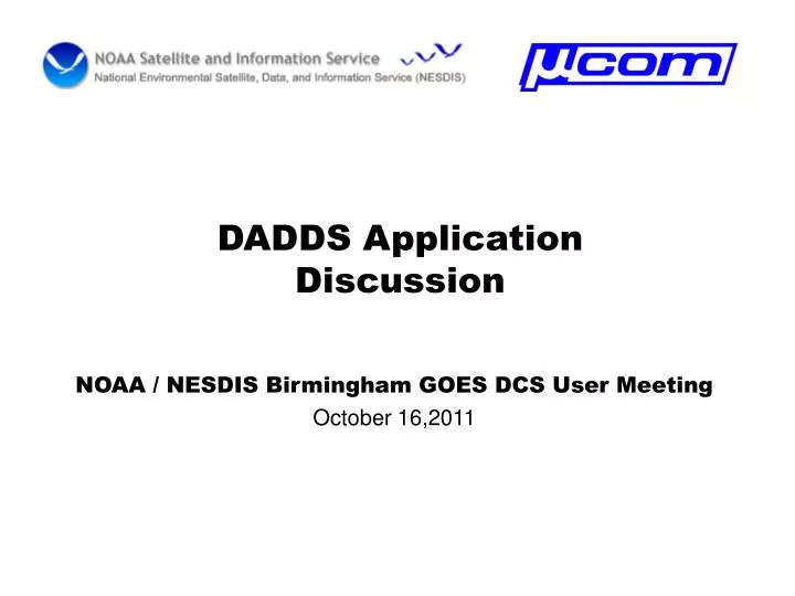 dadds application discussion