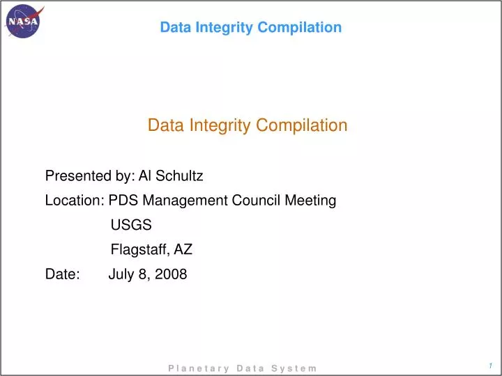 data integrity compilation