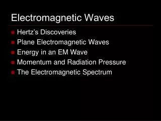 Electromagnetic Waves