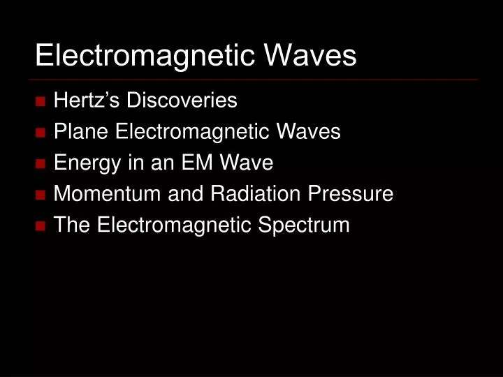 electromagnetic waves