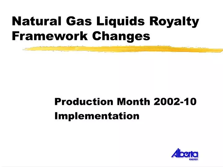 natural gas liquids royalty framework changes