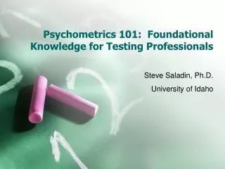 Psychometrics 101: Foundational Knowledge for Testing Professionals