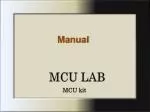 MCU LAB - slide 1